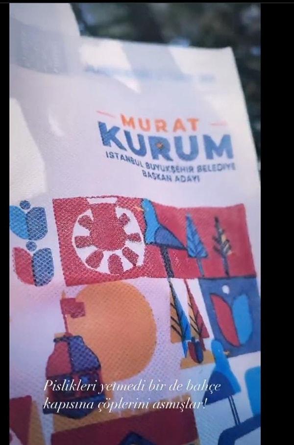 Murat Ünalmış, Ak Parti İBB Başkanı adayı Murat Kurum adına kapısına bırakılan hediyelik eşyaları görünce sinirlendi ve soluğu sosyal medyada aldı.