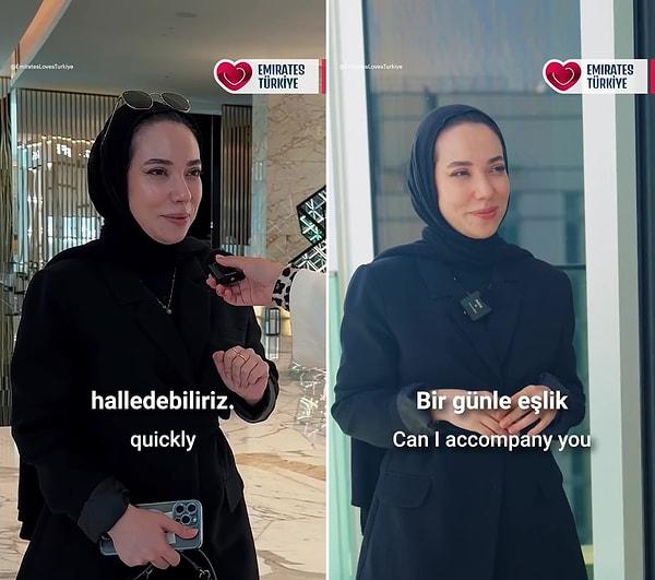 Aslında diyetisyen olduğunu ancak Dubai'de emlakçılık yaptığını belirten kadın, "Emirates Loves Türkiye" sayfasına evini gezdirdi.