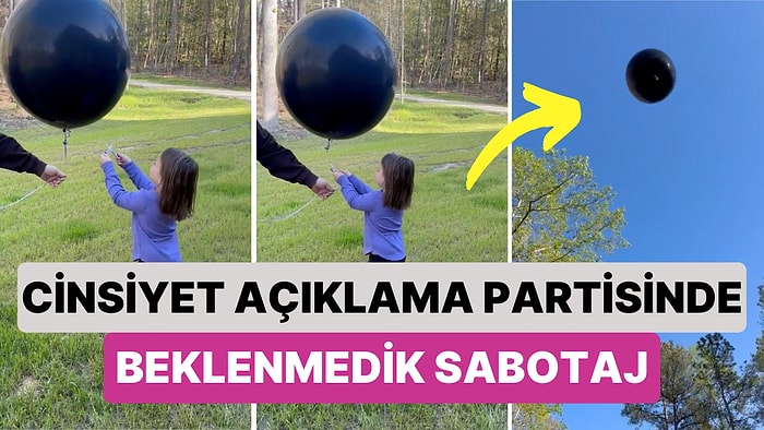 Cinsiyet Açıklama Partisinde Ne Yapacağını Tam Olarak Anlayamayan Minik Abladan Küçük Sabotaj