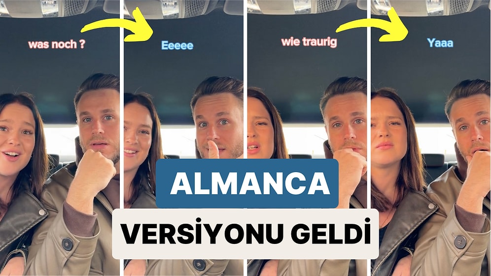 Almanca Versiyonu Geldi! Bir Çift Türkçe'de Kullandığımız Aşırı İşlevsel Seslerin Almanca Karşılığını Paylaştı