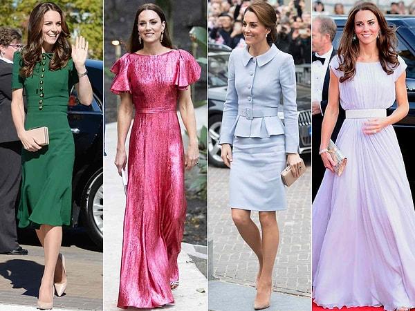 Ayrıca, kraliyet etkinliklerinde giydiği zarif, özel tasarım tarzıyla tanınmıştır. Küresel bir moda ikonuna dönüşmesi, giydiği kıyafetlerin hemen hemen tümünün hemen tükenmesine yol açtı ve bu fenomen "Kate Middleton etkisi" olarak adlandırıldı.