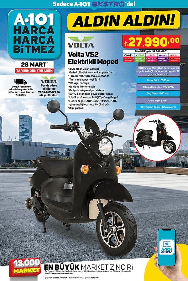 Volta VS2 Elektrikli Moped 27.990 TL