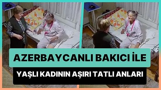 Azerbaycanlı Bakıcısı ile Anlaşmakta Güçlük Çeken Yaşlı Kadının Viral Olan Anları
