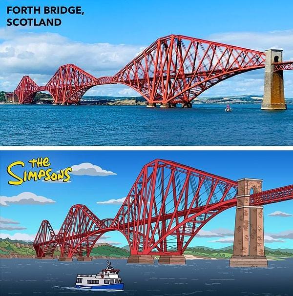 Sosyal medya platformu TikTok'ta paylaşılan videolardan bazılarında baş karakter Homer, İskoçya'da çığlık atıyor. Daha sonra dizide bir köprünün görüntülerine yer veriliyor. Fakat bu köprü Francis Scott Key Köprüsü değil.