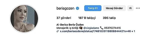 Ancak Aleyna-Yunus Emre yakınlığının sürmesinin ardından Beria Özden, Instagram hesabında yer alan "Y.E. 💛" yazısını kaldırmıştı.