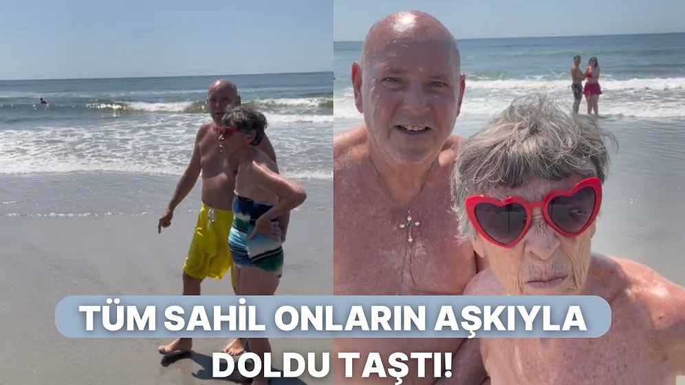 Dünyalar Tatlısı Yaşlı Bir Çift Kendilerini Kadrajda Görünce Ortaya Çıkan Anlar Kalpleri Eritti