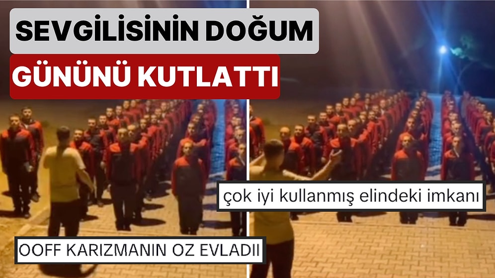Bir Asker Elindeki Tüm İmkanları Kullanıp Sevgilisine Muazzam Bir Doğum Günü Kutlaması Hazırladı