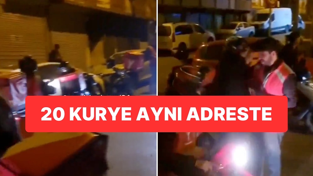 20 Kurye Aynı Yerde: Farklı Dükkanlardan Verilen Sipariş Sahte Çıktı