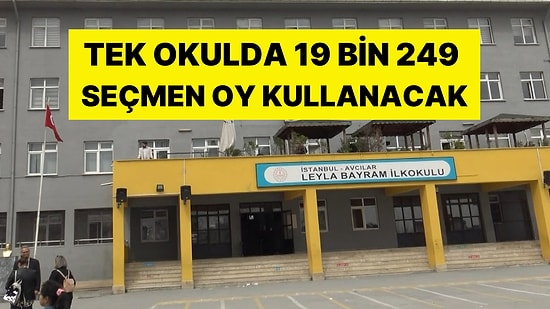 Böylesi Hiç Görülmedi: Tek Okulda 19 Bin 249 Seçmen Oy Kullanacak