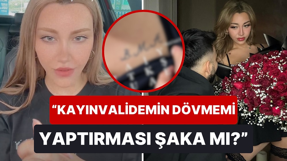 TikTok Fenomeni Mika Can Raun'un Kayınvalidesi Oğlunun İsmiyle Birlikte Mika'nın da Dövmesini Yaptırdı!