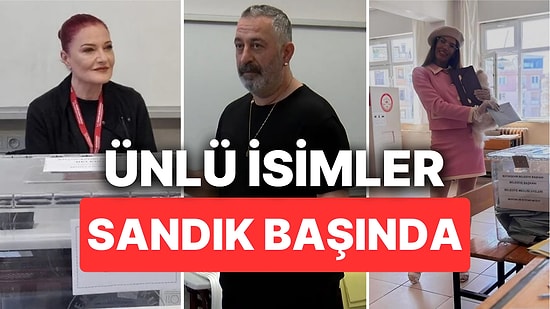 Ünlü İsimler Sandık Başında: Oy Kullanan Ünlüler Sandık Başında Poz Vermeyi İhmal Etmedi