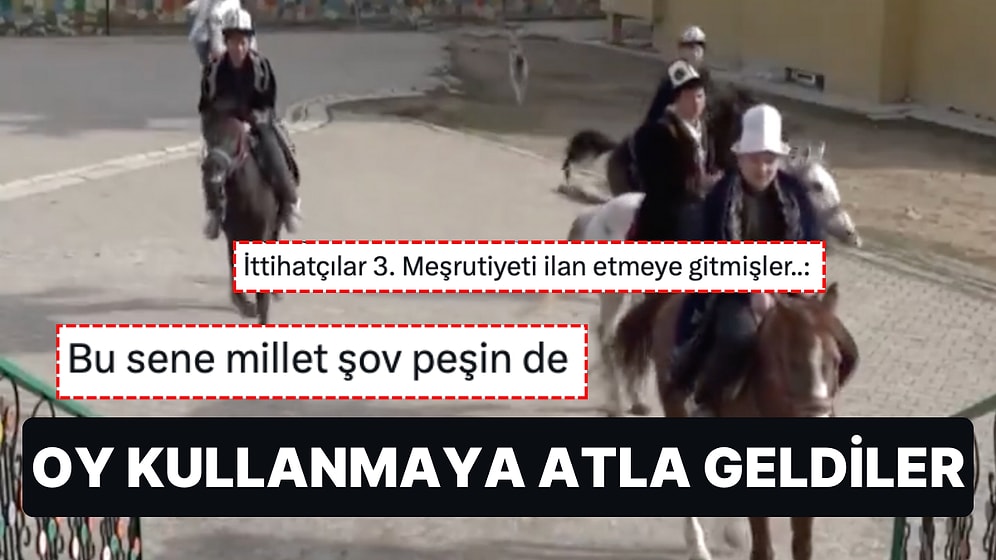 Van Erciş'in Ulupamir Köyü'nde Yaşayan Kırgız Türkleri Oy Kullanmaya Atla Geldi!