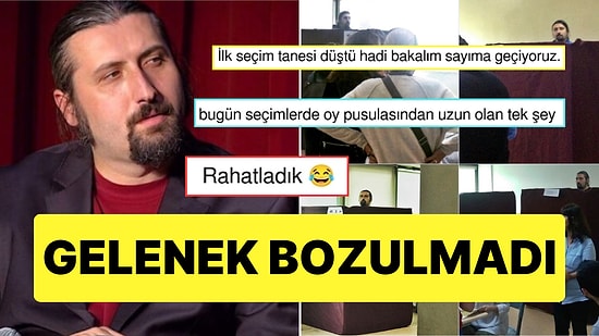Bu Gelenek de Tamam: Uzun Boyuyla Seçim Kabinine Sığmayan Mesut Süre'den Yerel Seçim Pozu