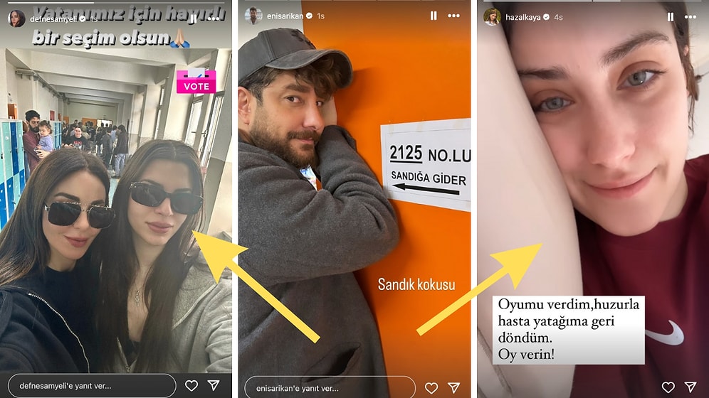 Seçime Teşrif Etmeyen Subaşı'dan Süslenip Gelen Derici'ye 31 Mart'ta Ünlülerin Yaptığı Instagram Paylaşımları