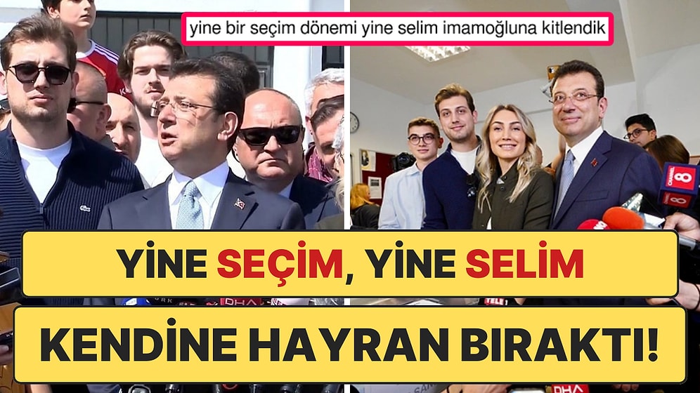 Bir Seçim Gününde Daha Ekrem İmamoğlu'nun Yakışıklı Oğlu Selim İmamoğlu'na Duyulan Hayranlık Gün Yüzüne Çıktı!