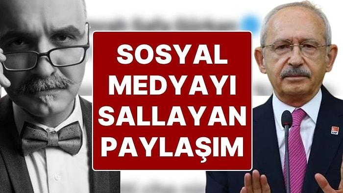 Emrah Safa Gürkan’dan Kemal Kılıçdaroğlu’na: “Adam Bir Gitti CHP’nin Oyu Yüzde 10 Arttı”