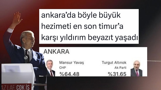 Mansur Yavaş'ın Rakibini İkiye Katlayarak Kazandığı Seçimi Mizahla Yorumlayan Kişiler