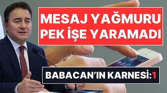 Ali Babacan'ın Mesaj Yağmuru Meyvesini Vermedi: Sadece 1 İlçede Seçim Yarışını Kazandılar!