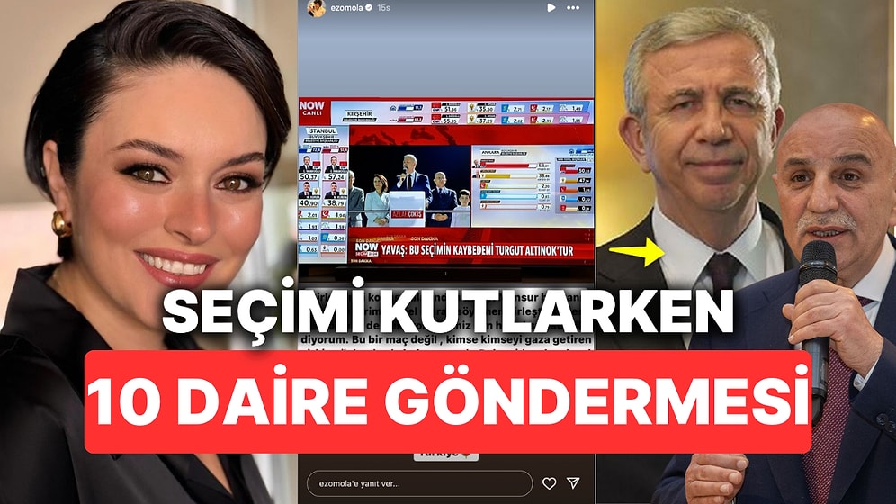 Mansur Yavaş'ın Başkanlığını Kutlayan Ezgi Mola Aynı Zamanda Turgut Altınok'a da Gönderme Yapmadan Duramadı