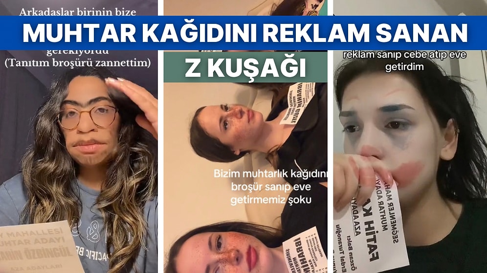 Muhtarlık Seçimleri İçin Olan Kağıdı Reklam Sanan Gençler Güldürdü: “Cebimize Atıp Eve Getirdik”