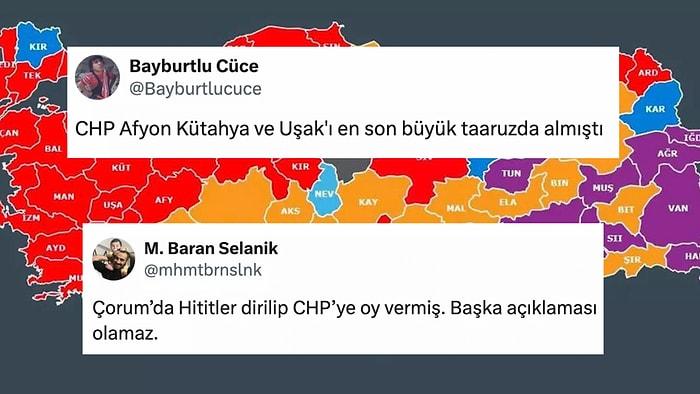 2024 Yerel Seçim Sonucuna Göre AKP'den CHP'ye Geçen Yerleri Görünce Şaka Fırtınası Estirenlerden Seçmeler