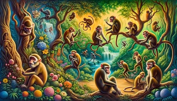In ancient times, monkeys held symbolic significance in various civilizations.