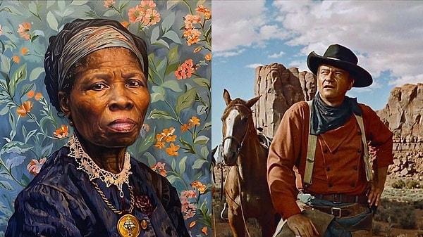 Harriet Tubman may have crossed paths with six-year-old John Wayne.