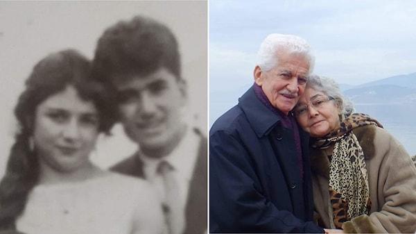 "65 yıllık aşıklar Cennette buluştular."