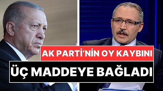 İktidara Yakın Abdulkadir Selvi, AK Parti'nin Oy Kaybını Üç Maddede Açıkladı