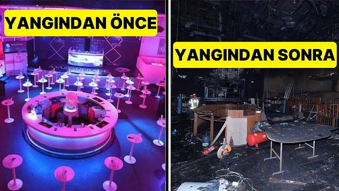 Beşiktaş'taki Gece Kulübünde Çıkan Yangından Sonra Mekanın İçi İlk Kez Görüntülendi
