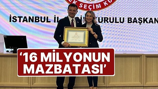 İBB Başkanı Ekrem İmamoğlu Mazbatasını Aldı: 'Nitelikli Bir 5 Yıl Yaşatmak En Büyük Arzumuzdur'
