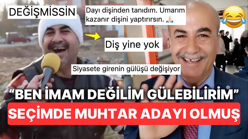 Yıllar Önce "Ben İmam Değilim Gülebilirim" Videosuyla Hepimize Kahkaha Attıran Amca Muhtar Adayı Olmuş!