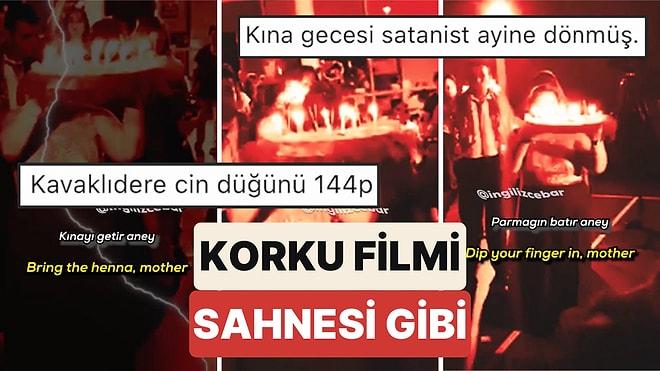 "Kınayı Getir Aney" Türküsünün İngilizce Versiyonunu Yaparak Kına Gecesini Korku Filmi Sahnesine Çevirdiler