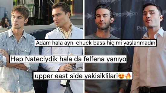 Yıllar Sonra Buluştular: Gram Değişmeyen Gossip Girl'ün Yakışıklıları Chuck ve Nate Ağızları Açık Bıraktı!