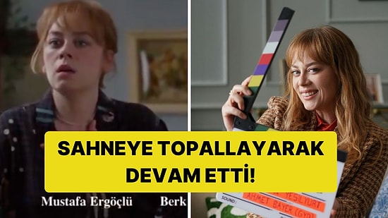 Bahar Çekiminde Ayağını Burkan Demet Evgar, Sahneyi Bozmadan Devam Etmiş!