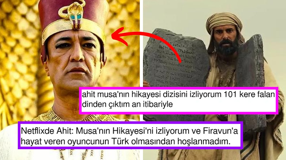 Türk Oyuncunun Firavun Rolünde Oynadığı Netflix Mini Dizisi 'Ahit: Musa'nın Hikayesi'ne Gelen Tepkiler