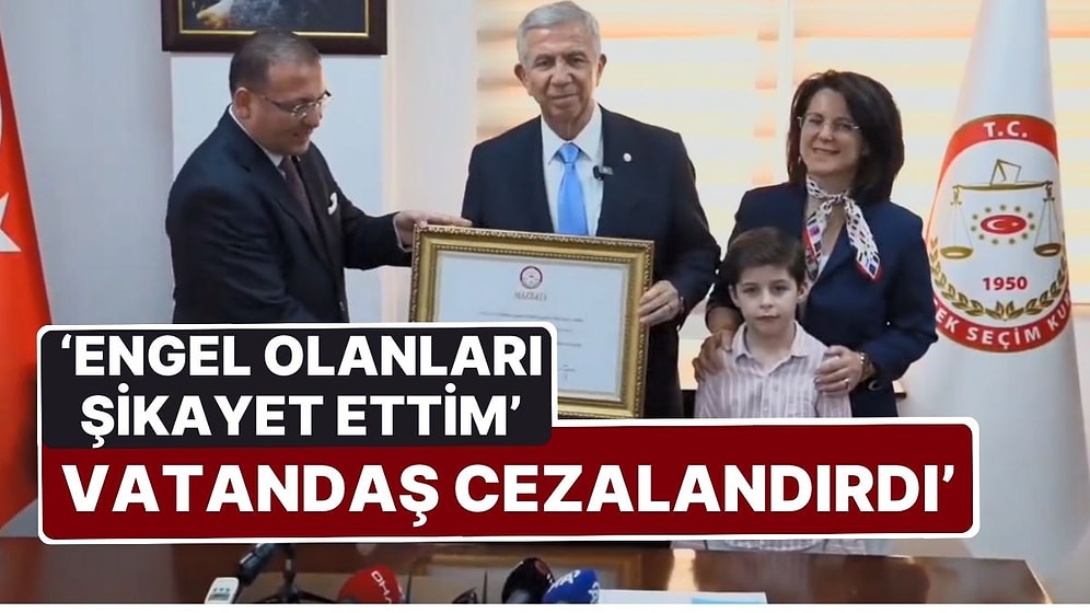 ABB Başkanı Mansur Yavaş Mazbatasını Aldı: 'Engel Olanları Şikayet Ettim, Vatandaş Cezalandırdı'