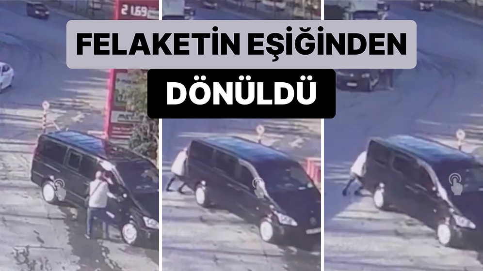 Bariyerlere Çarparak Durabildi: Araçta Bekleyen 2 Çocuk El Frenini İndirince Felaketin Eşiğinden Dönüldü