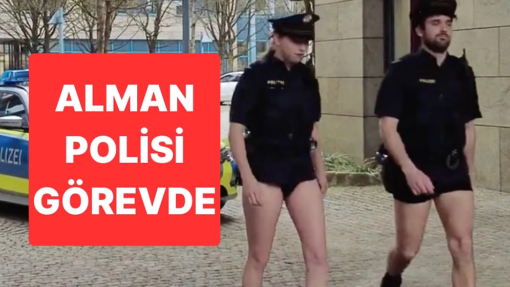 Alman Polisinden Protesto: Göreve Pantolonsuz Gittiler