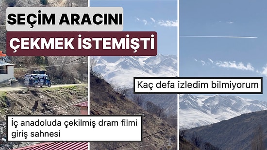 Seçim Aracını Çekmek İsterken Bir Anda Vizontele Filminden Bir Sahneye Dönüşen Harika Video