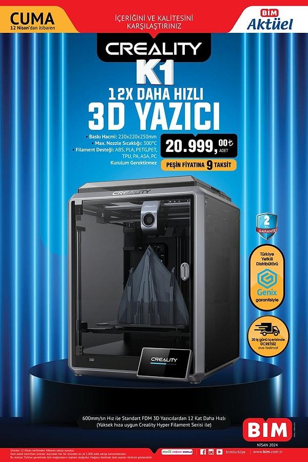 3D Yazıcı 20.999 TL