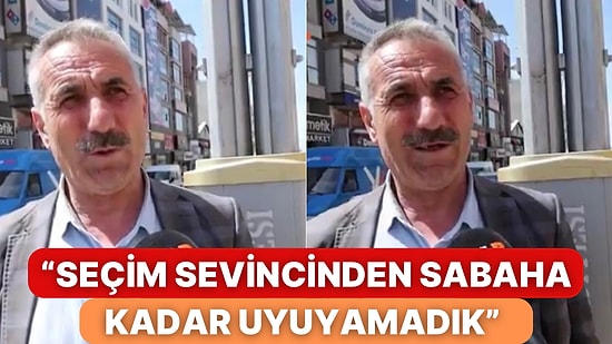 Seçim Sevincini Paylaşan Vanlı Dayı Sabaha Kadar Memnuniyetten Uyuyamadığını Anlattı