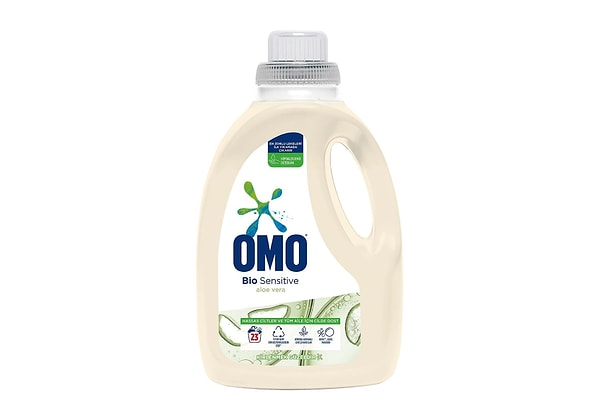 5. Omo Bio Sensitive Sıvı Deterjan Aloe Vera Özlü Hipoalerjenik 1500 ml