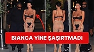 Kanye'ye Açılan Davadan Sonra Bianca Censori, Transparan Külotlu Çorabını Giyip Yemek Date'ine Çıktı