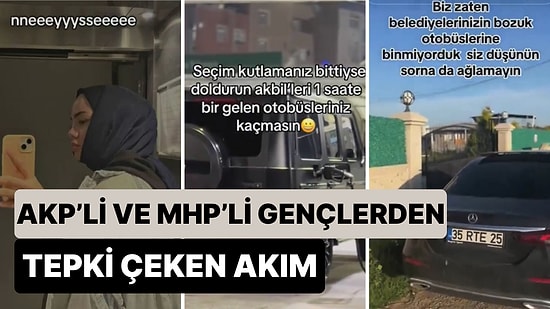 AKP ve MHP'li Gençler "Lüks Araç Akımıyla” Halkla Dalga Geçti: "Biz Belediyenizin Bozuk Araçlarına Binmiyoruz"