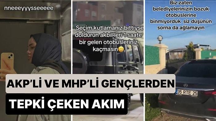 AKP ve MHP'li Gençler "Lüks Araç Akımıyla” Halkla Dalga Geçti: "Biz Belediyenizin Bozuk Araçlarına Binmiyoruz"