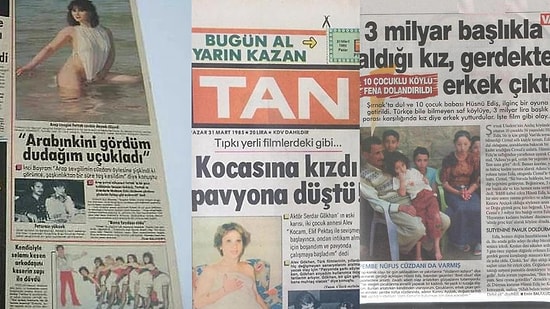 Geçmiş Dönemlerde Türkiye'deki Gazetelerde Yayınlanan Akıllara Zarar 11 Haber