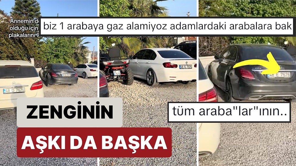 Zenginin Aşkı da Başka: Eşi 1976 Doğumlu Olduğu İçin Bütün "Arabalarını" 76 Plaka Alan Adam