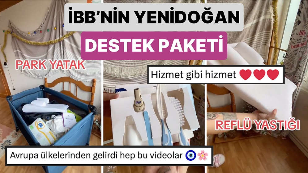 Her Detay Düşünülmüş: Bir Kadın İBB'nin Gönderdiği Yenidoğan Destek Paketinin İçeriğini Paylaştı