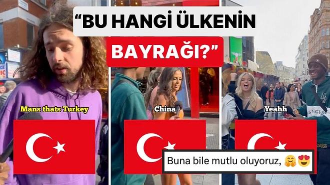 Yurt Dışında Bir Sosyal Medya Fenomeni Türk Bayrağını Gösterip Hangi Ülkenin Bayrağı Olduğunu Sordu